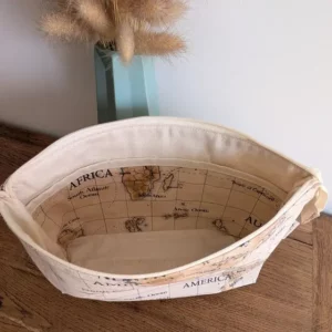 TROUSSE DE TOILETTE BEIGE MONDE