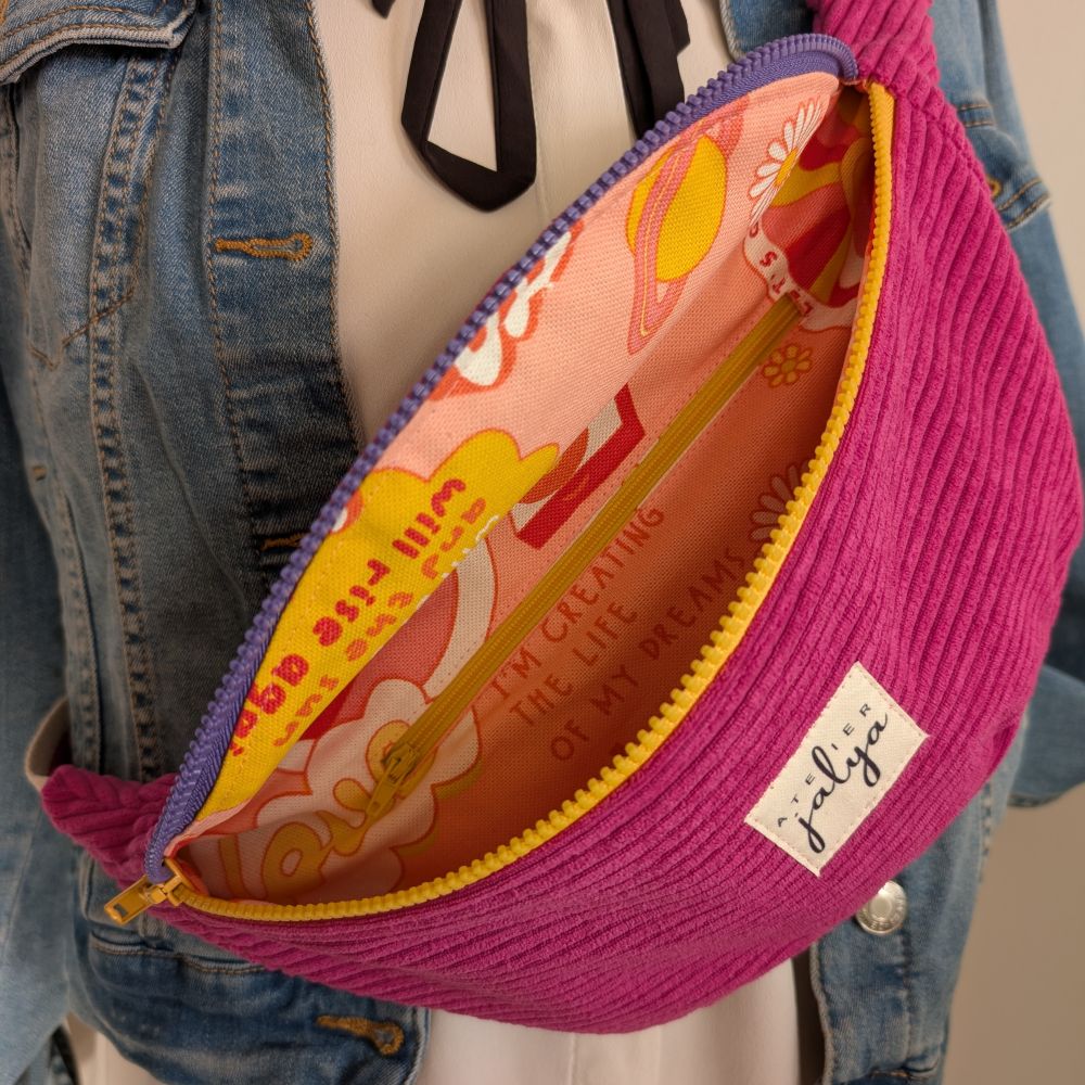 banane velours rose ouverte